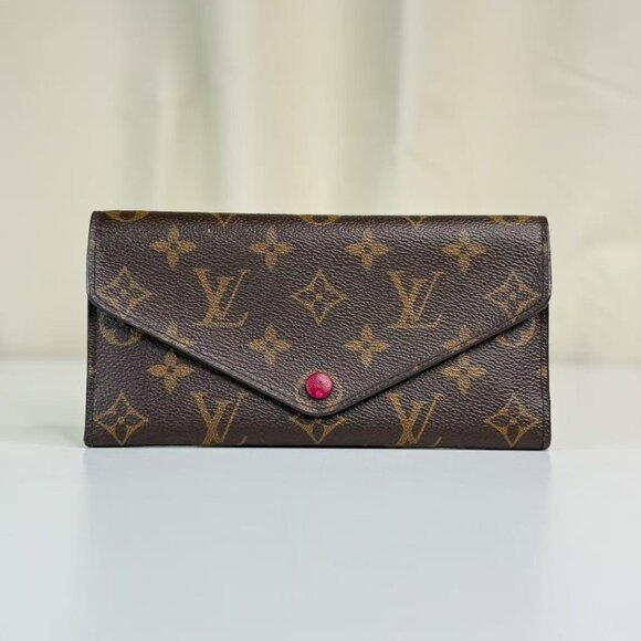 Louis Vuitton Handbags - Louis Vuitton Monogram Canvas Wallet with Red Accent Button